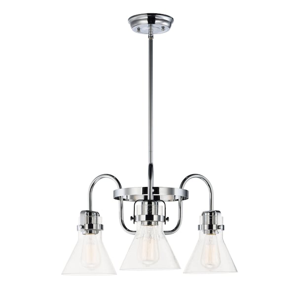 Maxim Lighting Seafarer 3-Light 21.5" Wide Polished Chrome Chandelier 26116CDPC - main
